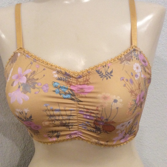 Spell and the Gypsy muted mustard floral bralette - Picture 2 of 9